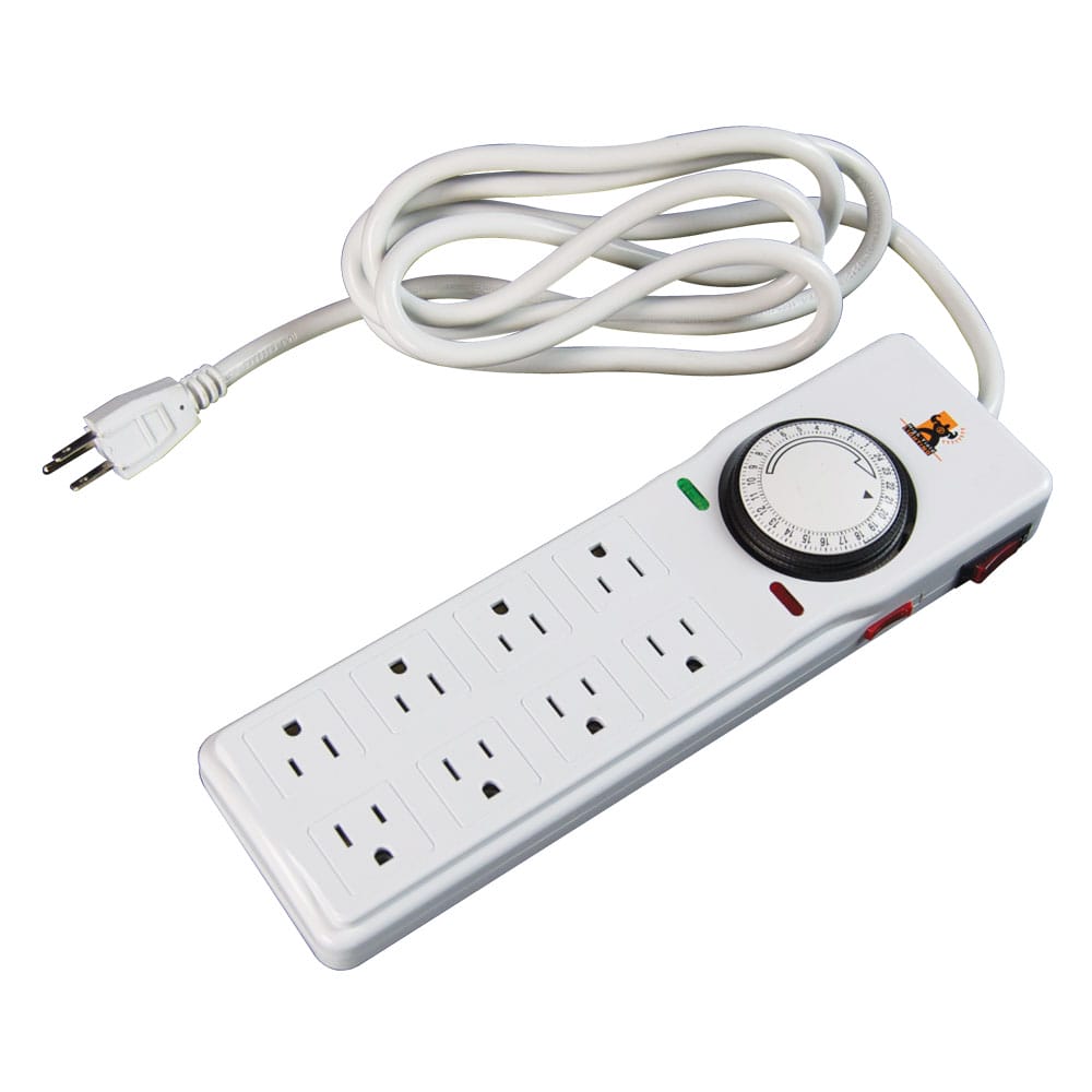 Surge Protector with Timer - High Yield 8 Outlet, Timed Surge Protector