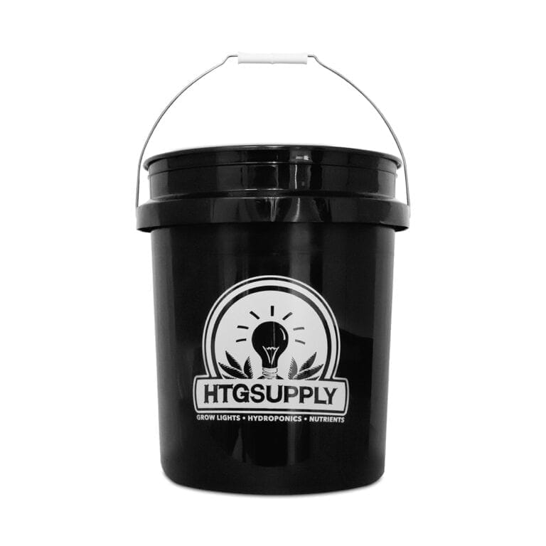 5 Gallon Black Bucket for Hydroponics HTG Supply