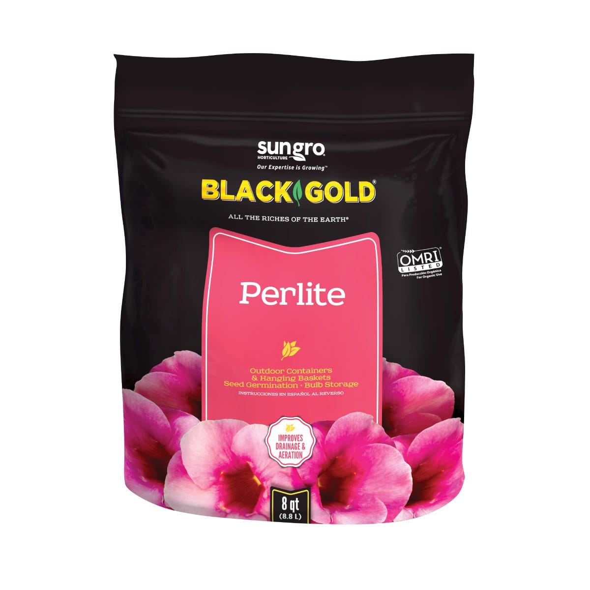 Black Gold Perlite 8 Quart Bag