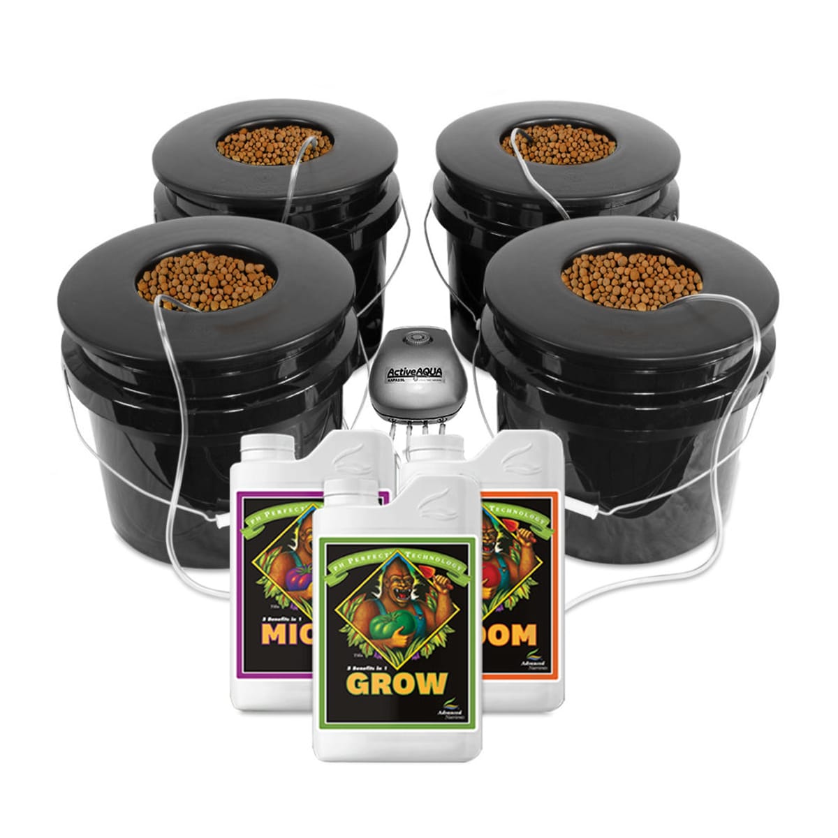 Bubble Brothers 4-Site Hydroponic System Package