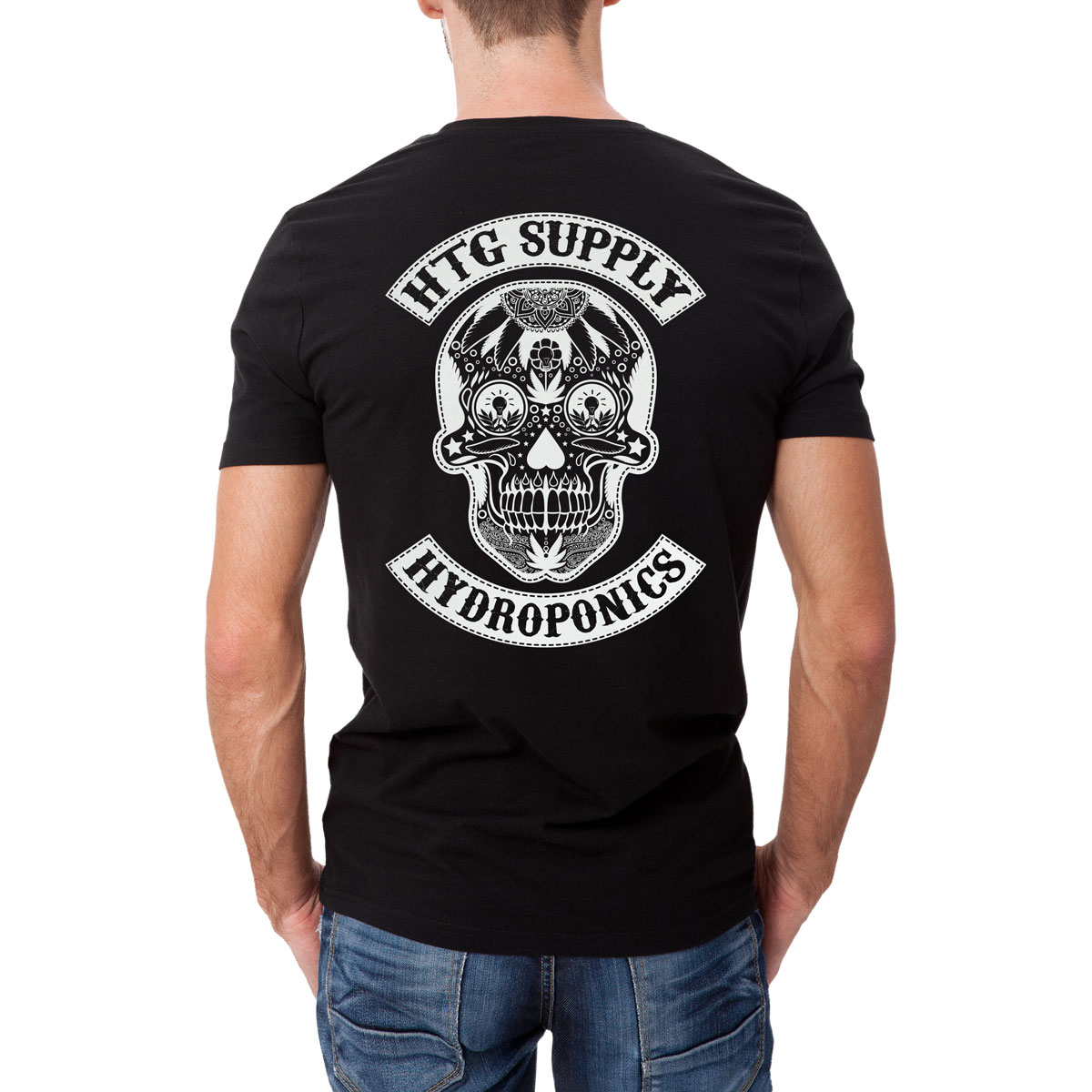 Htg Supply T Shirt Sugar Skull Black Back