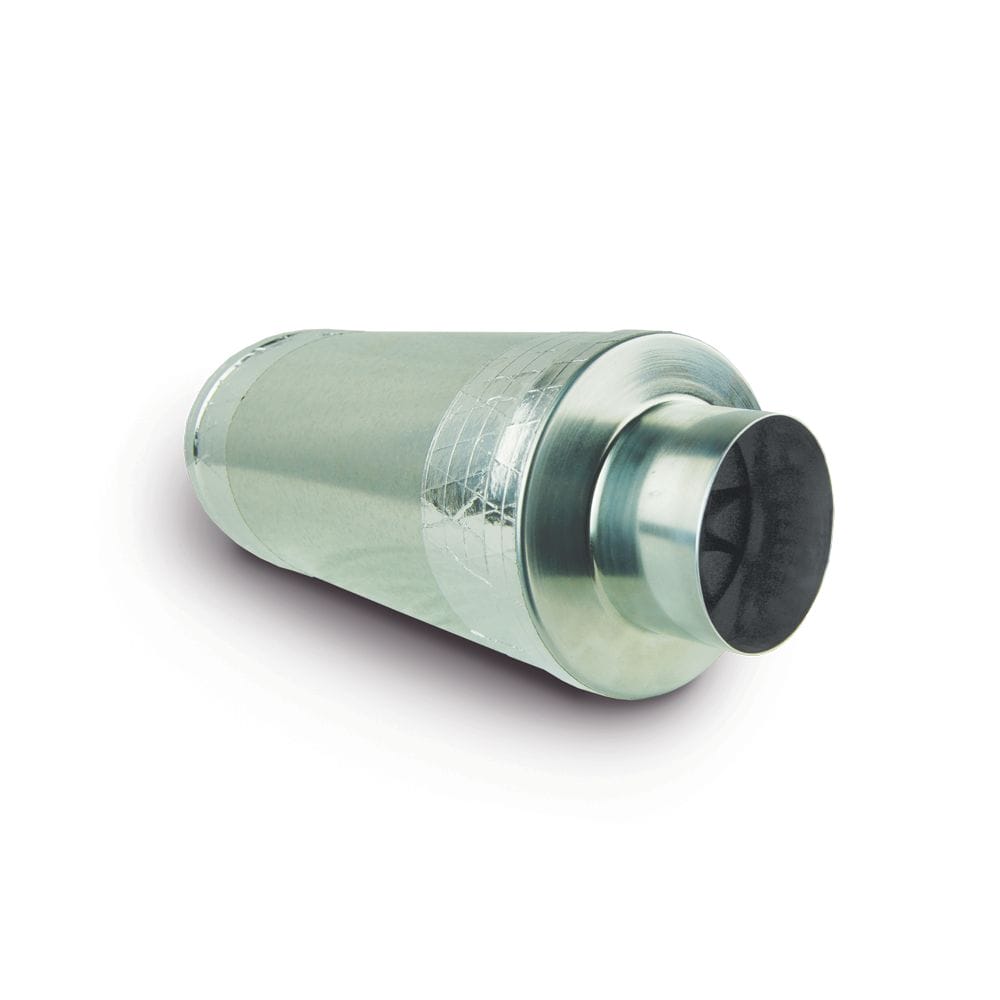 4 Inch Duct Muffler Reduce Grow Room Noise with a Duct Muffler from