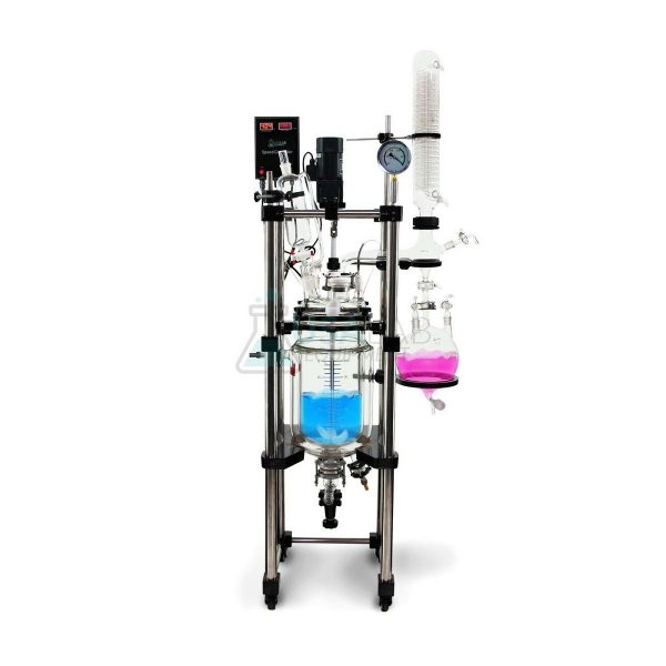 Usa Lab 10L Single Jacketed Glass Reactor Turnkey System Reactor