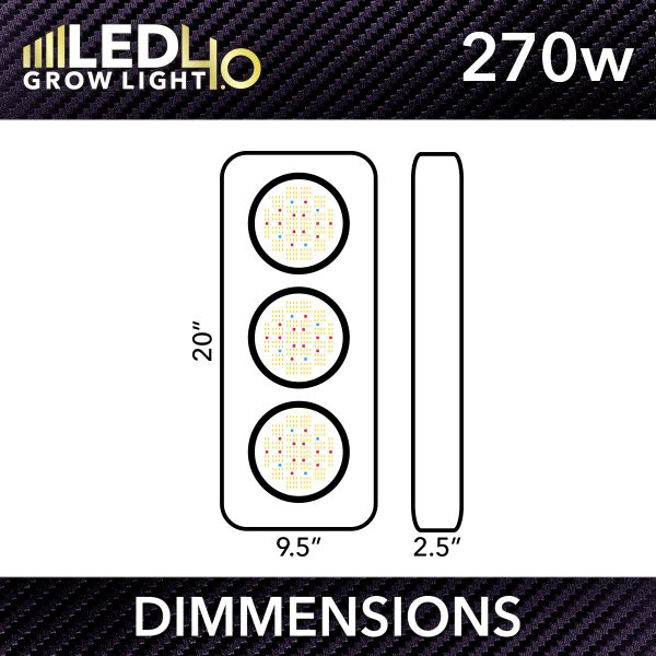 Htg Led 4.0 Dimmensions 270W
