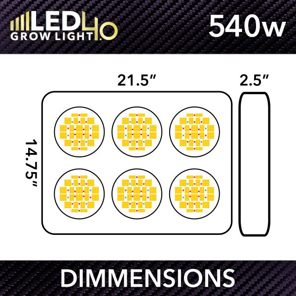 Htg Led 4.0 Dimmensions 540W