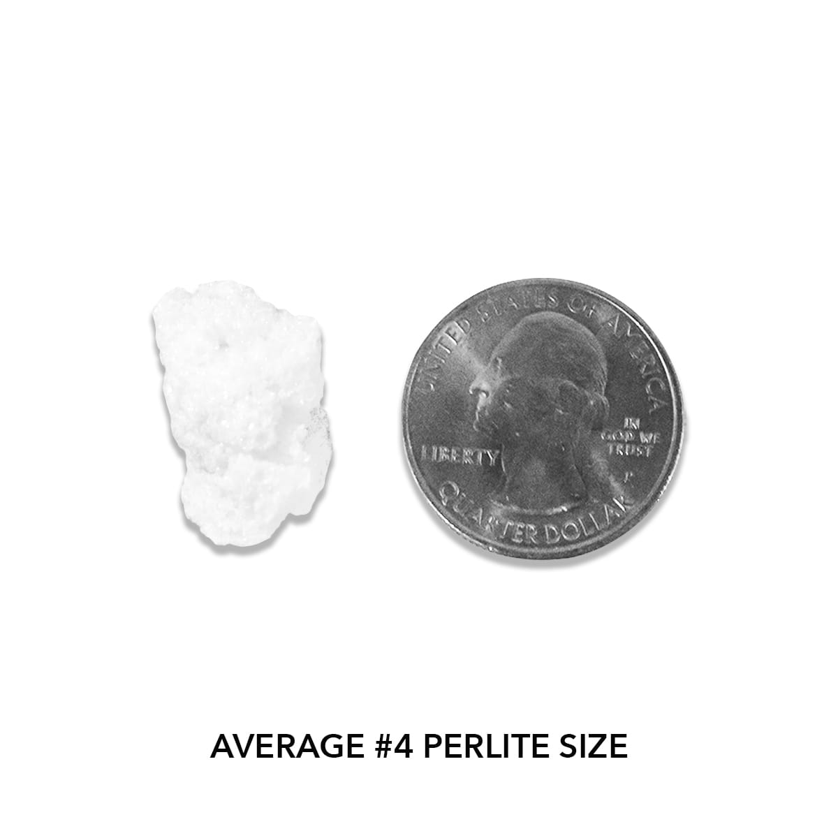 Pahroc Perlite #4 - Actual Size