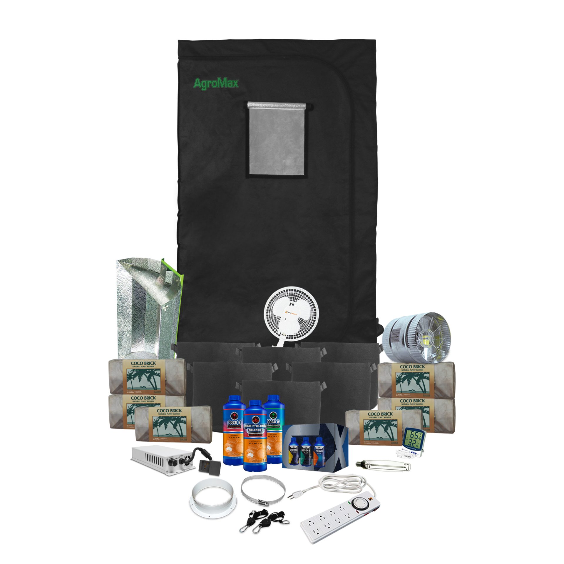 HTG Original 3'x3' Hydroponic LED Grow Tent Kit