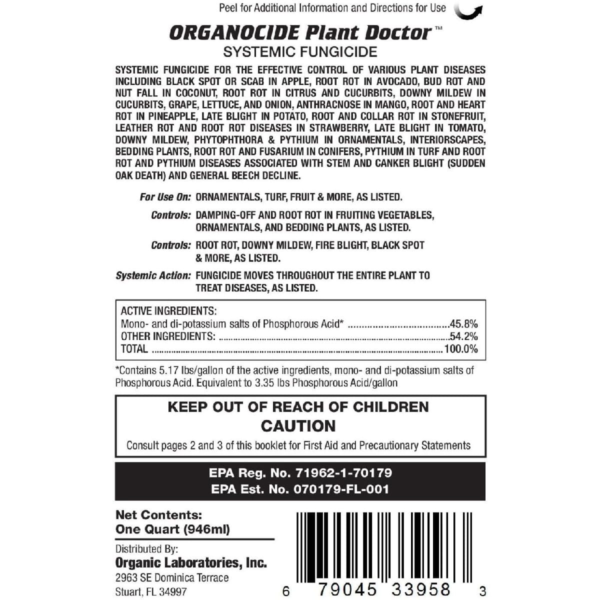 organocide plant doctor label indications