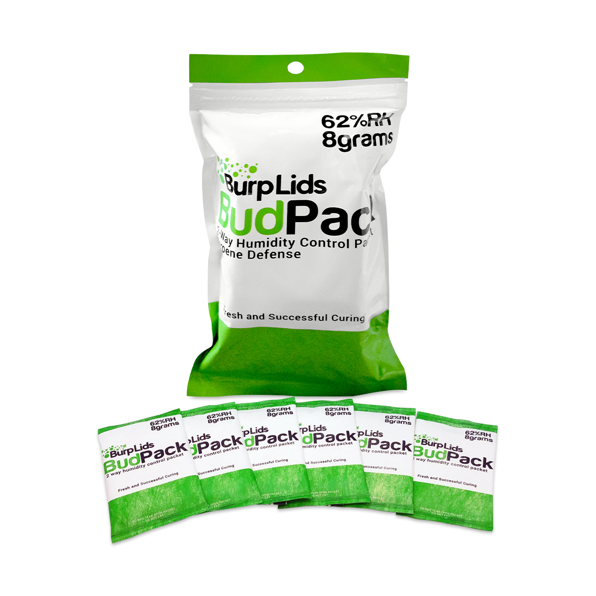 Burp Lids Bud Pack 62 RH Humidity Packets