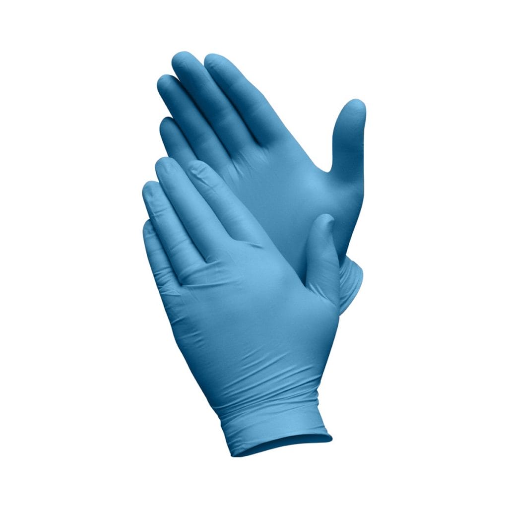 Blue Nitrile Gloves HTG Supply