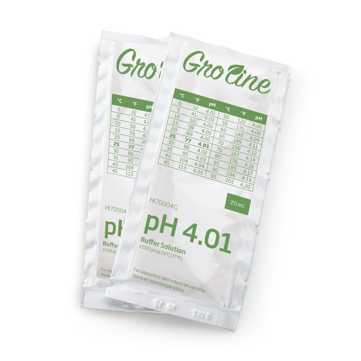 GroLine pH 4.01 Calibration Buffer 20 mL Sachet
