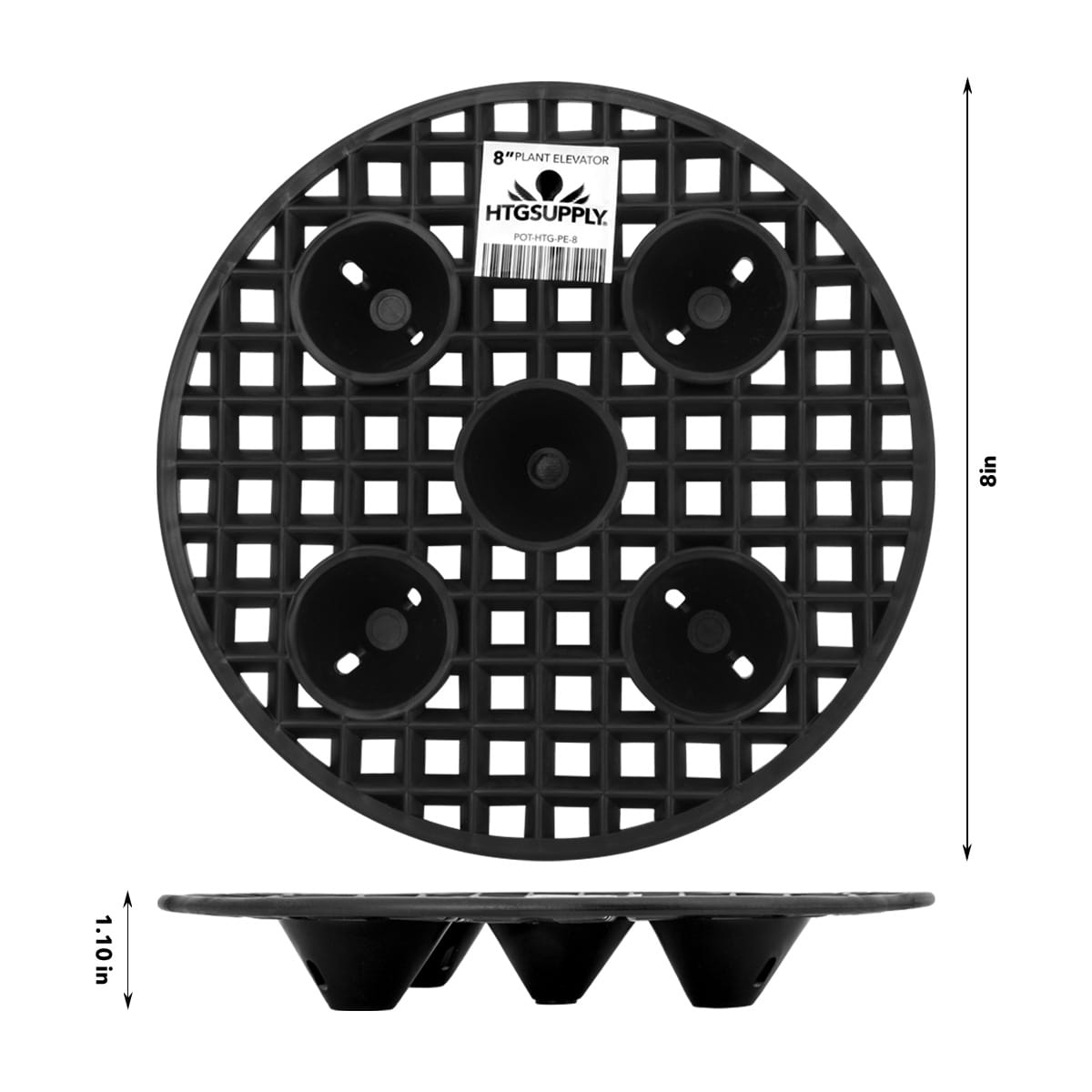 8" Plant Stand Size Chart