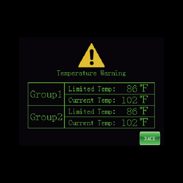 Nanolux Controller Temperature Warning
