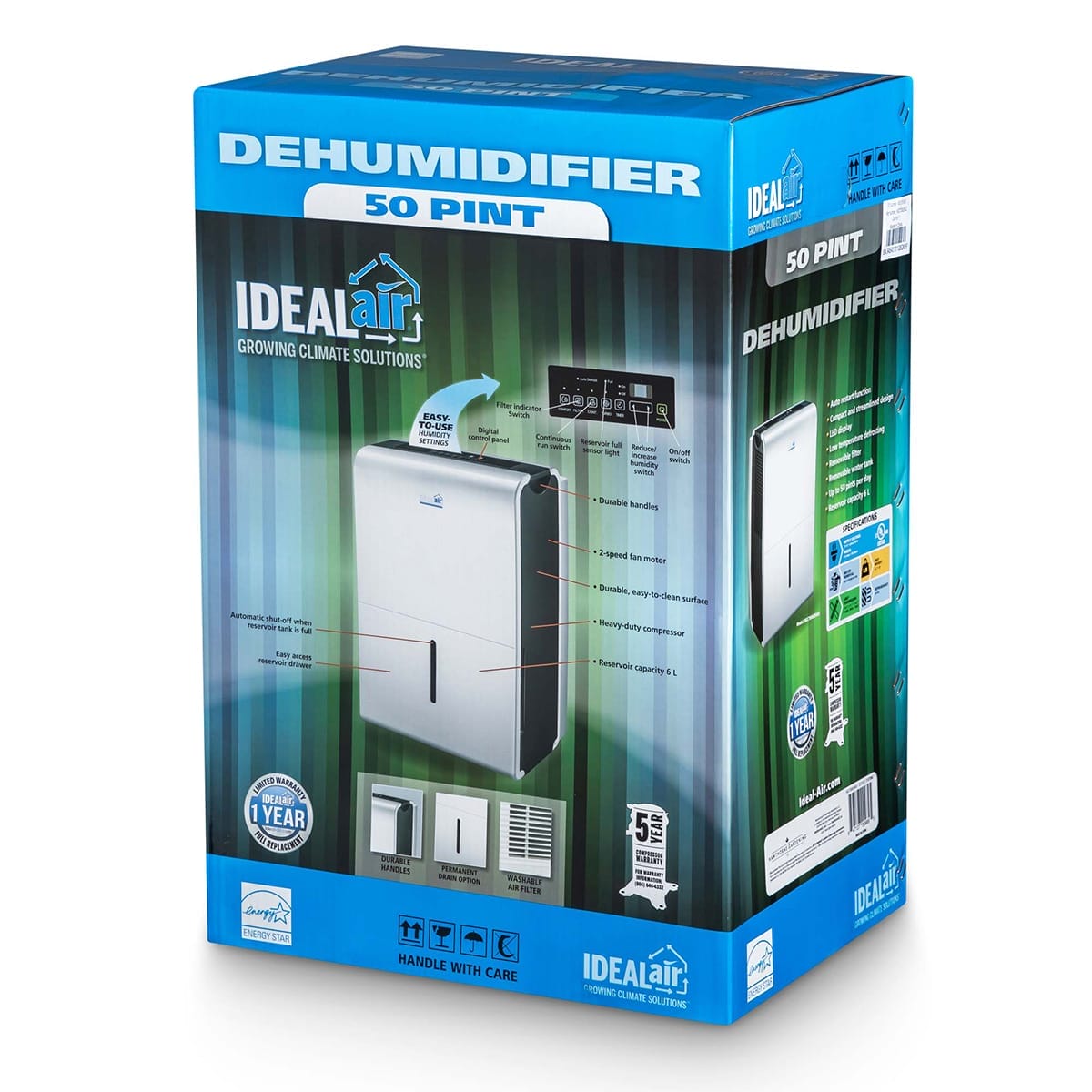 Ideal Air Dehumidifier 50pt Packaging 2
