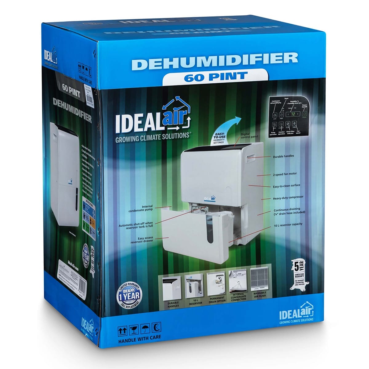 Ideal Air Dehumidifier 60pt Packaging 1