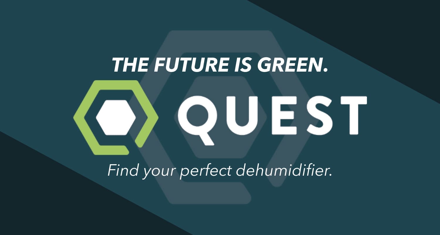 Quest Dehumidifiers homepage banner